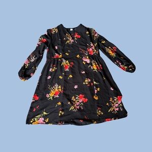 Floral-Print Georgette Swing Dress for Women